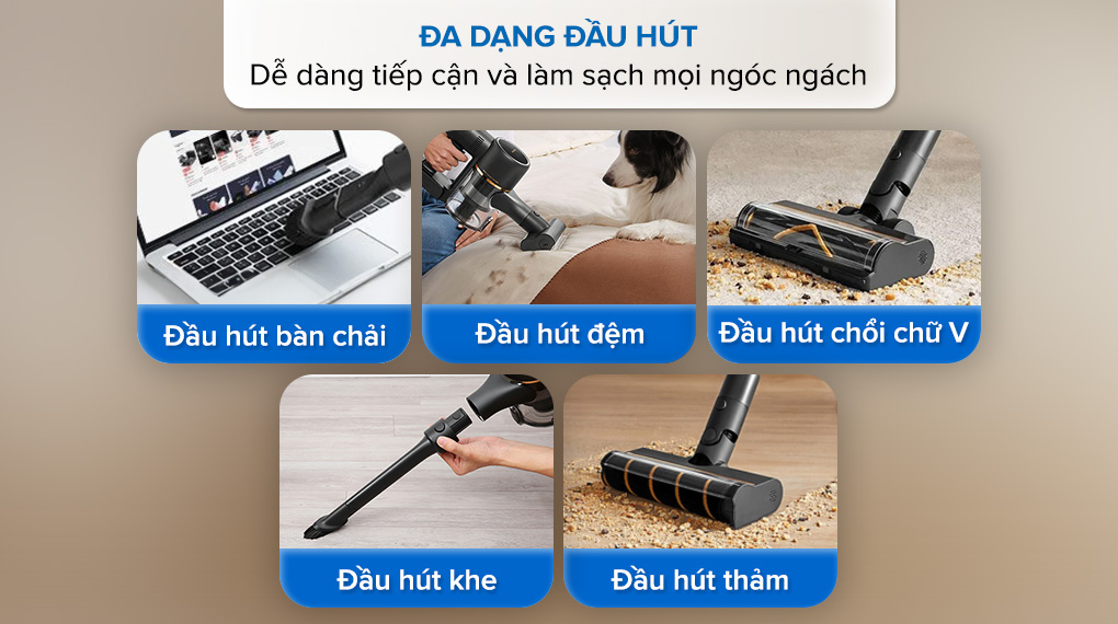 Đầu hút - Máy hút bụi không dây Dreame R10 Pro Đầu hút - Máy hút bụi không dây Dreame R10 Pro