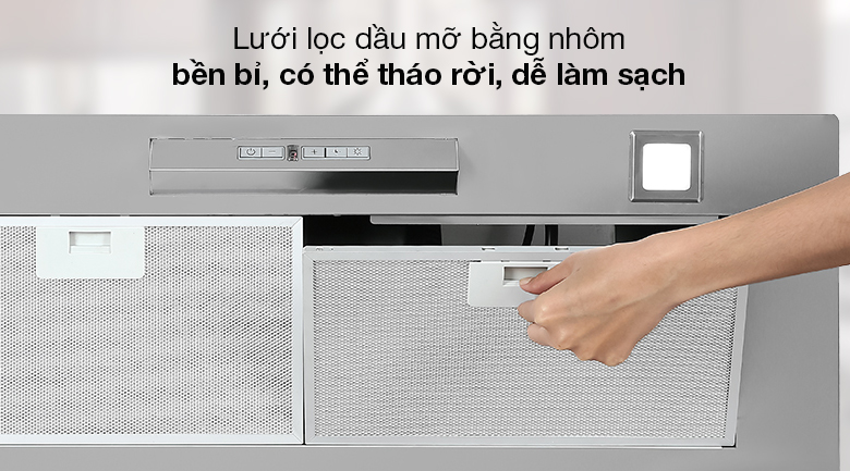 Máy hút mùi âm tủ Hafele HH-BI79A (533.80.038) - Tấm lọc bằng nhôm ngăn chặn dầu mỡ Máy hút mùi âm tủ Hafele HH-BI79A (533.80.038) - Tấm lọc bằng nhôm ngăn chặn dầu mỡ