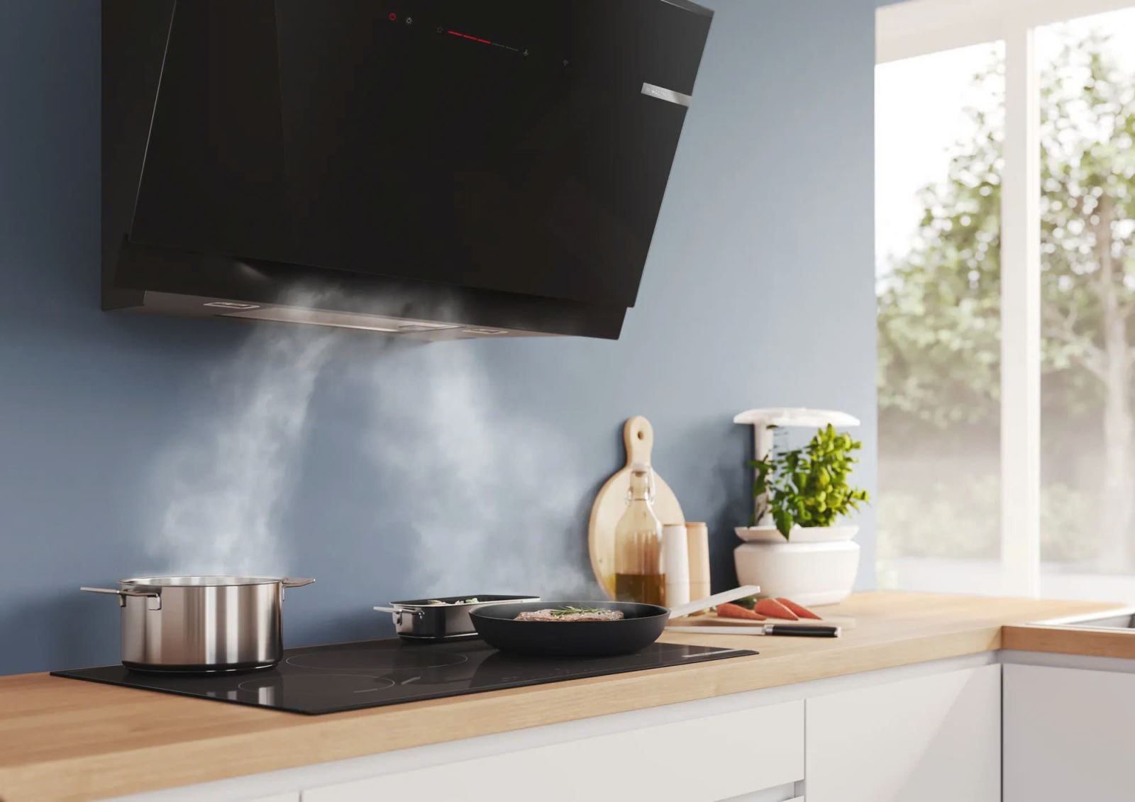 Máy hút mùi kính vát Bosch DWK91LT60