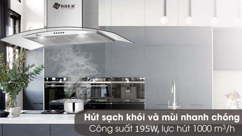 Máy hút mùi tum kính Arber AB-705 - Hàng chính hãng