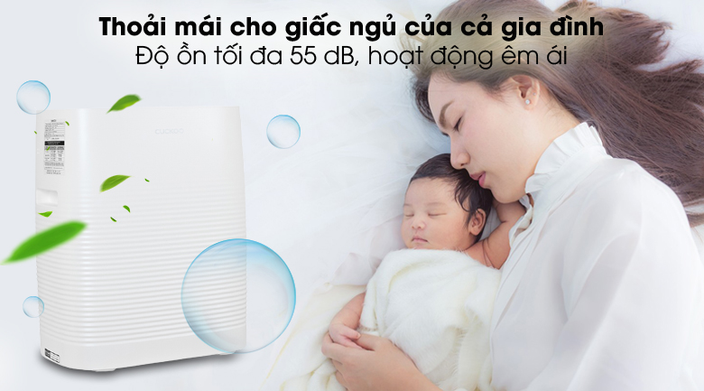 Êm ái - Máy lọc không khí Cuckoo CAC-C1220FW Êm ái - Máy lọc không khí Cuckoo CAC-C1220FW