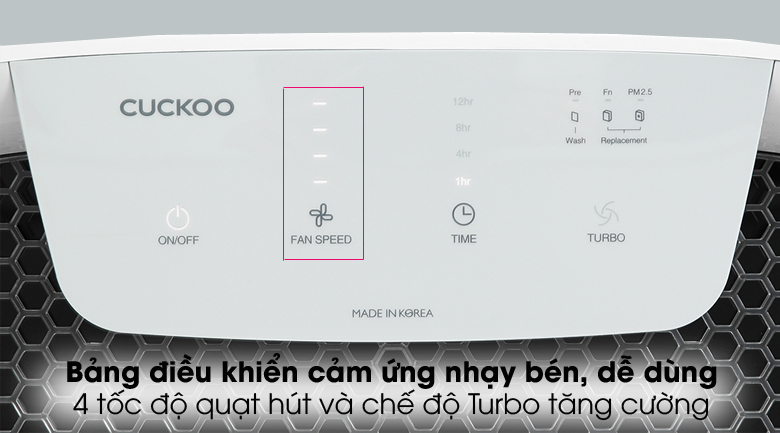 Dễ dùng - Máy lọc không khí Cuckoo CAC-C1220FW Dễ dùng - Máy lọc không khí Cuckoo CAC-C1220FW