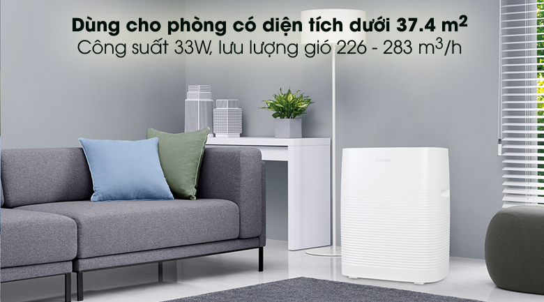 Gọn đẹp, tiện dụng - Máy lọc không khí Cuckoo CAC-C1220FW Gọn đẹp, tiện dụng - Máy lọc không khí Cuckoo CAC-C1220FW