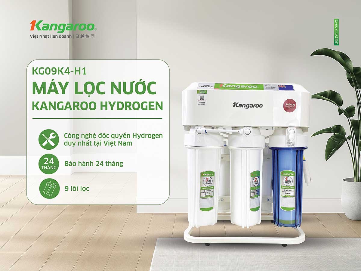 Máy lọc nước Kangaroo Hydrogen KG09K4-H1 Máy lọc nước Kangaroo Hydrogen KG09K4-H1