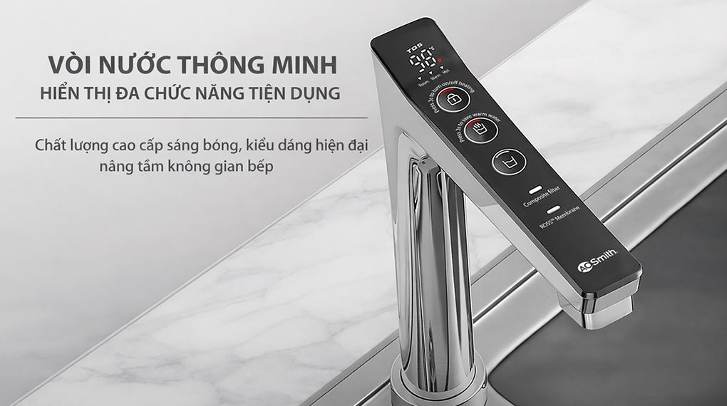 Máy lọc nước RO nóng nguội AOSmith LUX-AOU800HOT 2 lõi - Tiện ích Máy lọc nước RO nóng nguội AOSmith LUX-AOU800HOT 2 lõi - Tiện ích