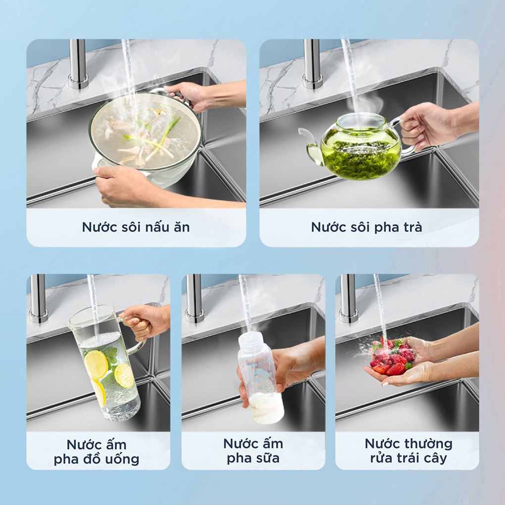 Máy lọc nước RO nóng nguội AOSmith LUX-AOU800HOT 2 lõi - Chế độ nước Máy lọc nước RO nóng nguội AOSmith LUX-AOU800HOT 2 lõi - Chế độ nước