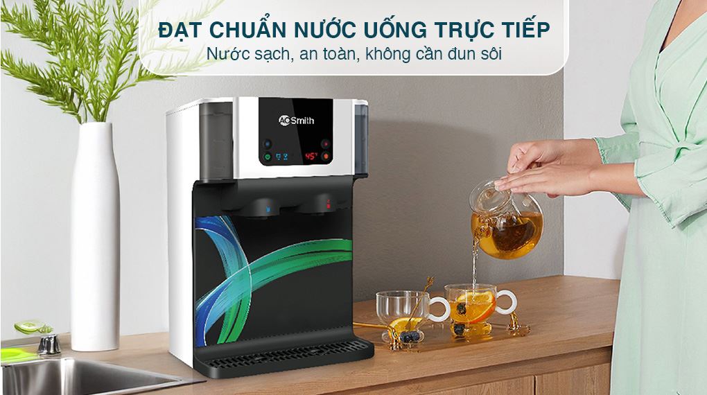 Máy lọc nước RO nóng nguội AOSmith ECO-AOC75PUR 4 lõi - Chứng nhận nước sạch Máy lọc nước RO nóng nguội AOSmith ECO-AOC75PUR 4 lõi - Chứng nhận nước sạch