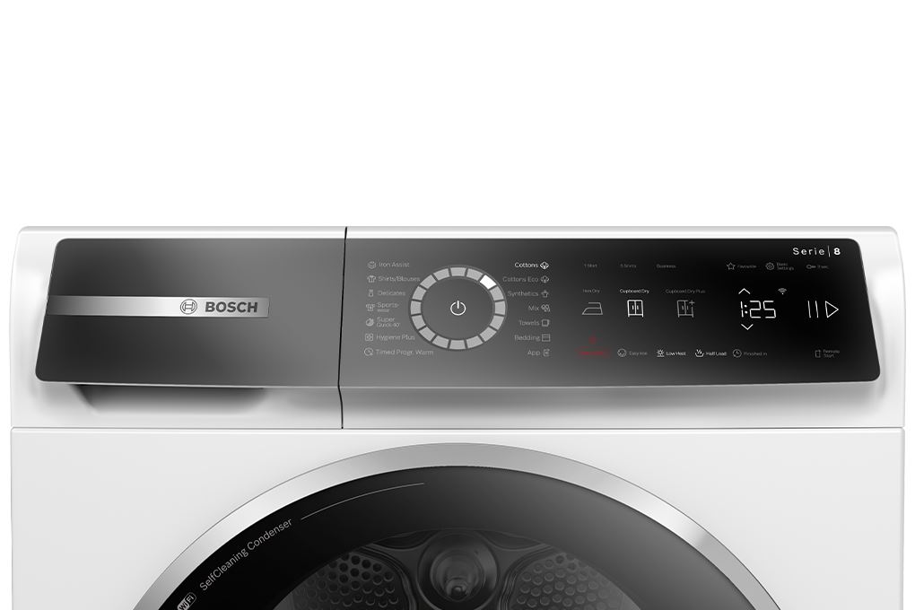 Máy sấy bơm nhiệt Bosch 9 kg WQB245B0SG Máy sấy bơm nhiệt Bosch 9 kg WQB245B0SG