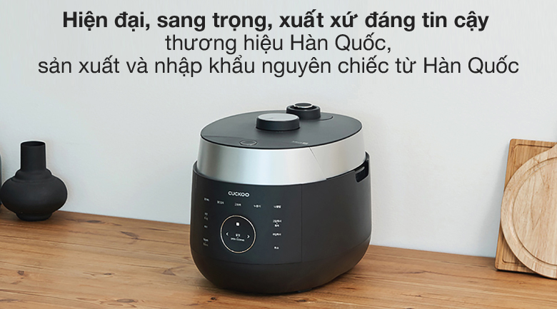 Sang trọng - Nồi cơm cao tần Cuckoo 1.8 lít CRP-LHTR1009F/BKSIVNCV Sang trọng - Nồi cơm cao tần Cuckoo 1.8 lít CRP-LHTR1009F/BKSIVNCV