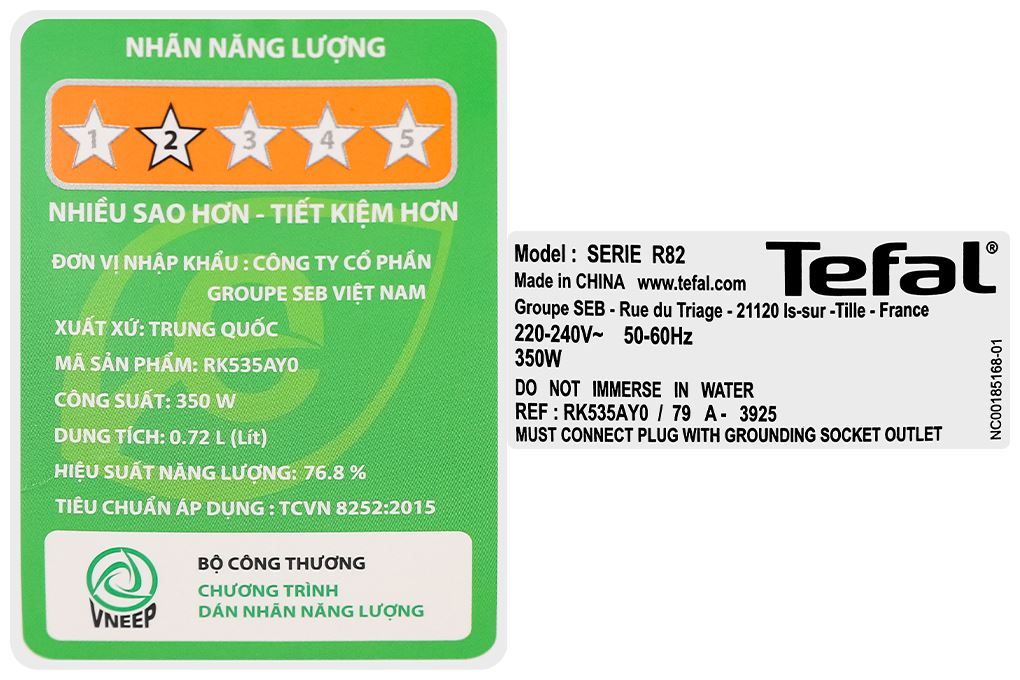 Nồi cơm điện tử Tefal 0.72 lít RK535AY0 Nồi cơm điện tử Tefal 0.72 lít RK535AY0