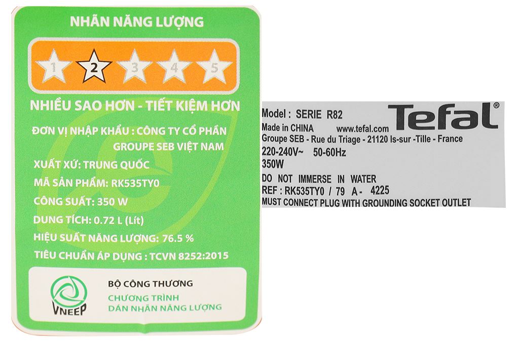 Nồi cơm điện tử Tefal 0.72 lít RK535TY0 Nồi cơm điện tử Tefal 0.72 lít RK535TY0