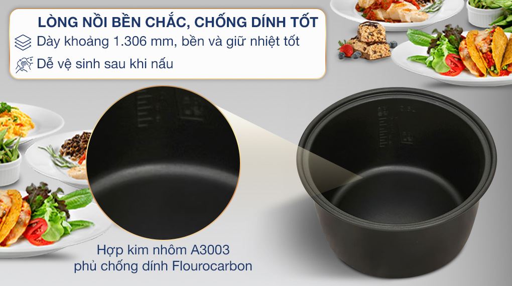 Nồi cơm nắp gài Cuckoo 2.52 lít CR-1415 - Lòng nồi Nồi cơm nắp gài Cuckoo 2.52 lít CR-1415 - Lòng nồi
