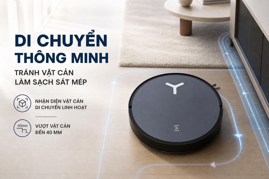 Robot hút bụi lau nhà Ecovacs X12 OMNICYCLONE - Di chuyển thông minh Robot hút bụi lau nhà Ecovacs X12 OMNICYCLONE - Di chuyển thông minh