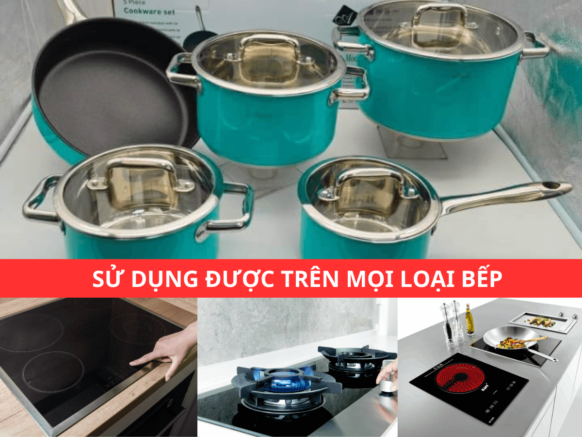 Bộ nồi inox Arber AN05SMDT
