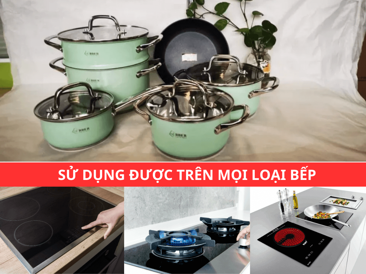 Sử dụng được trên mọi loại bếp