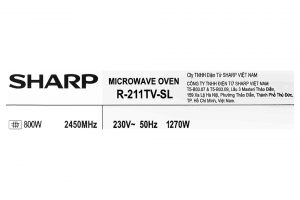 Lò vi sóng Sharp R-211TV-SL 21 lít