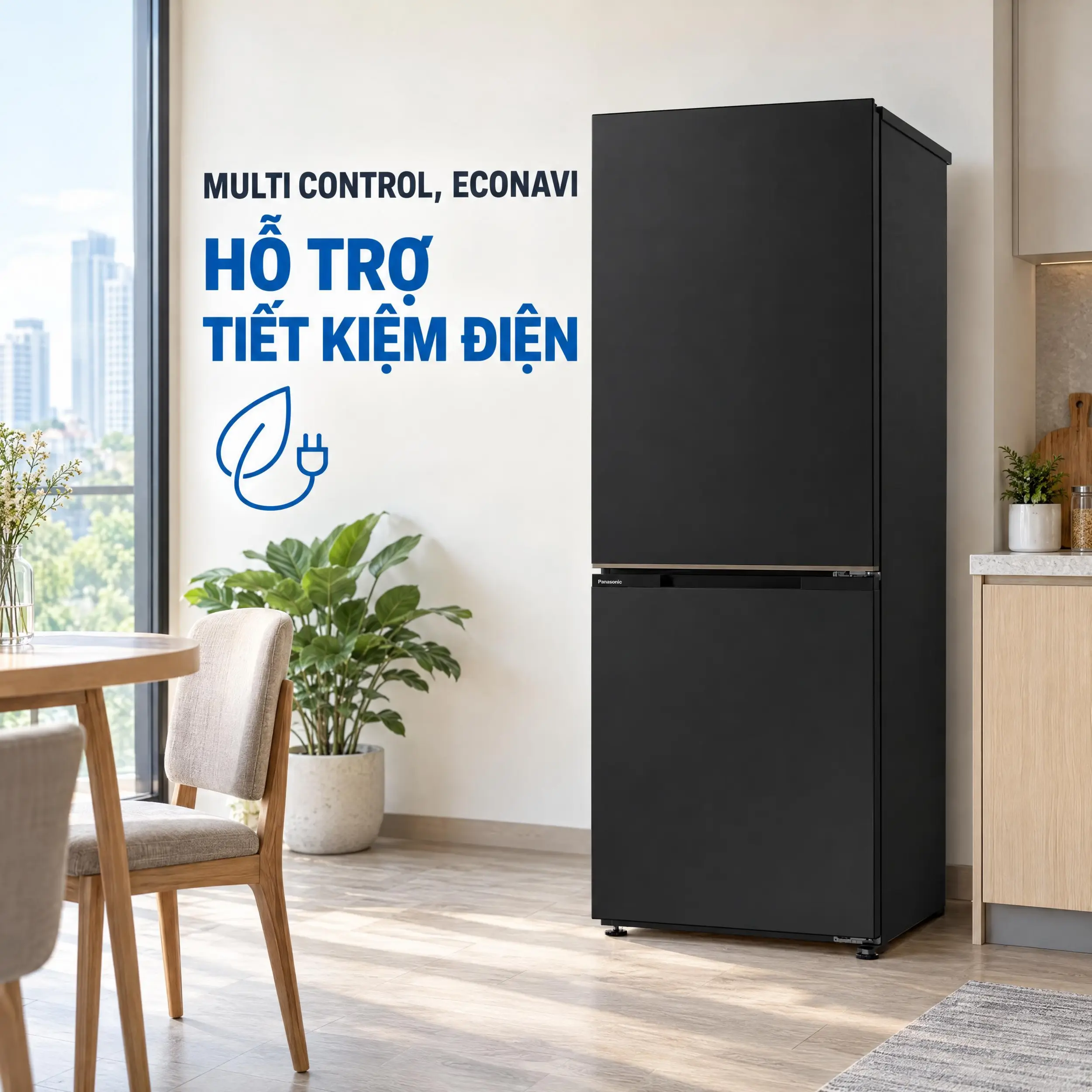 Tủ lạnh Panasonic Inverter 344 lít NR-BV372BWKV - Công nghệ tiết kiệm điện Tủ lạnh Panasonic Inverter 344 lít NR-BV372BWKV - Công nghệ tiết kiệm điện