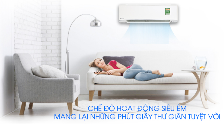 Hoạt động siêu êm - Máy lạnh Panasonic Inverter 1.5 HP CU/CS-XU12UKH-8