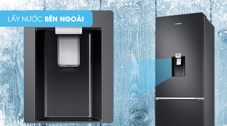 Lấy nước bên ngoài - Tủ lạnh Samsung Inverter 307 lít RB30N4180B1/SV
