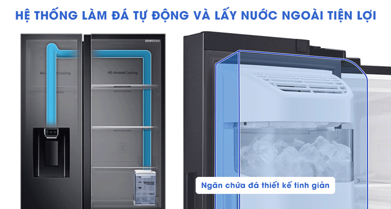 Tủ lạnh Samsung Inverter 617 lít RS64R5301B4 Tủ lạnh Samsung Inverter 617 lít RS64R5301B4