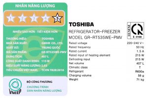 Tu Lanh Toshiba Inverter 407 Lit Gr Rt535we Pmv06 Mg