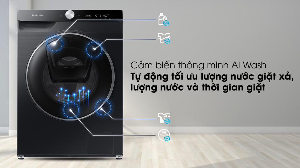 Máy giặt Samsung AI AddWash Inverter 12kg WW12TP94DSB