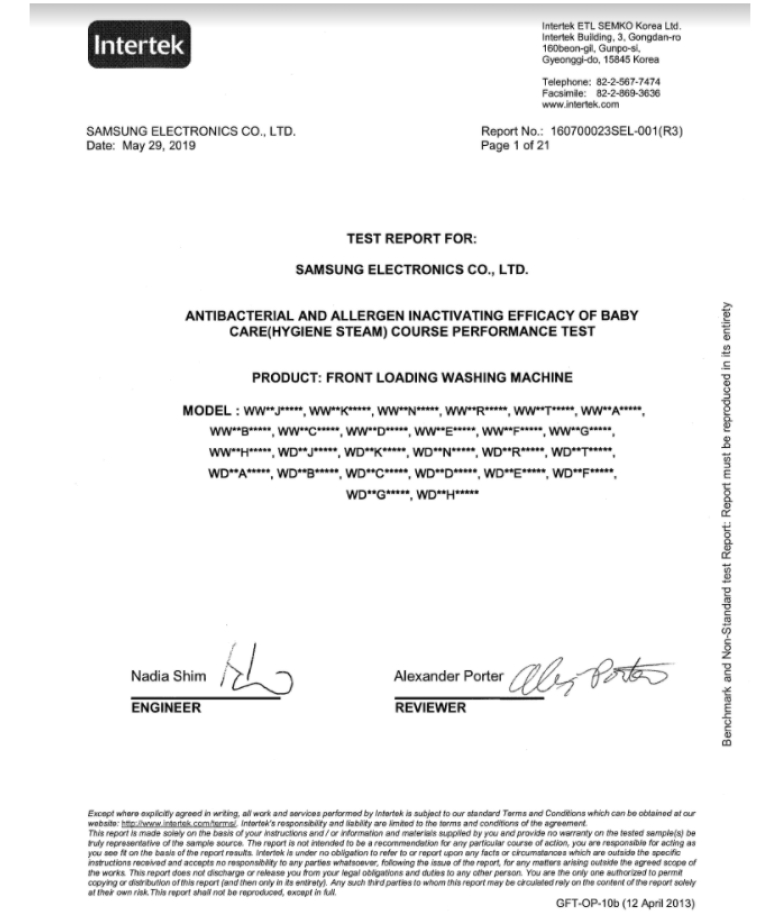 Máy giặt sấy Samsung Inverter 12 kg WD12TP34DSX