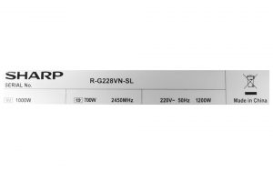 Lo Vi Song Co Nuong Sharp R G228vn Sl 20 Lit