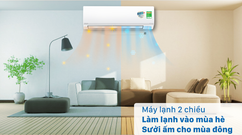 Máy lạnh 2 chiều Daikin Inverter 2 HP FTHF50VVMV