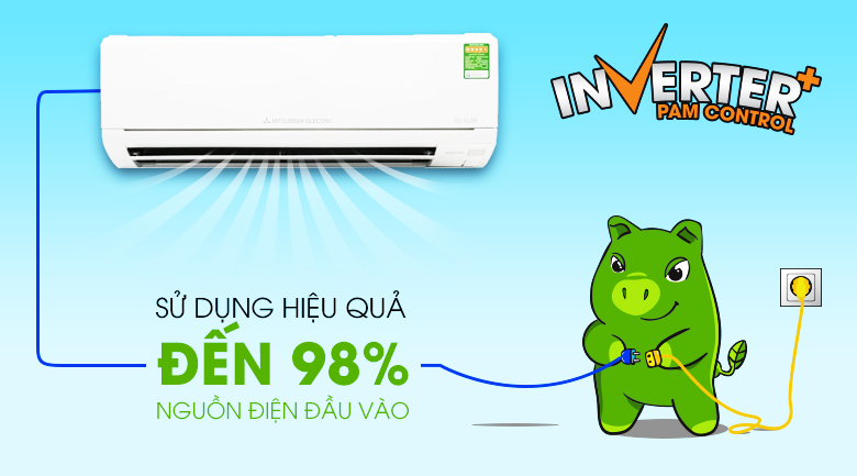 Điều hòa 2 chiều Mitsubishi Electric Inverter 1 HP MSZ-HL25VA