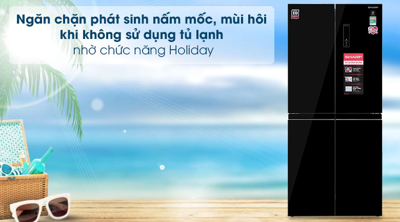 Tủ lạnh Sharp Inverter 401 lít SJ-FXP480VG-BK