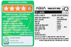 Tu Lanh Aqua 50 Lit Aqr D59fabs