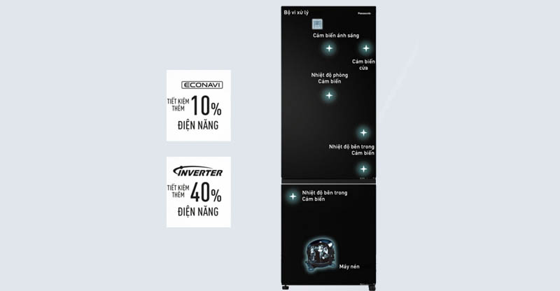 Tủ Lạnh Panasonic Inverter 300 lít NR-BV331BPKV