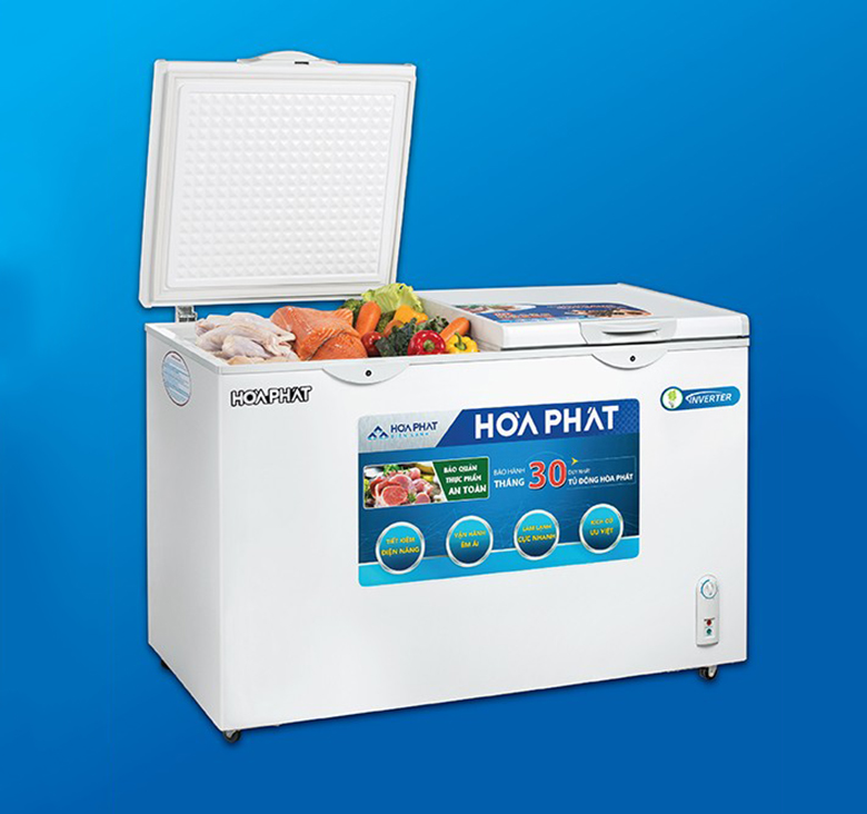 Tủ đông Hòa Phát Inverter 245 lít HCFI 606S2Đ2
