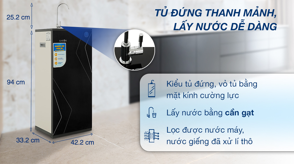 Máy lọc nước RO Karofi KAQ-X16 10 lõi