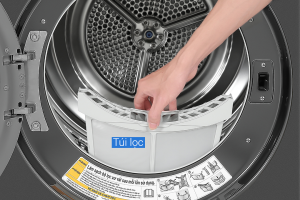 May Say Bom Nhiet Lg Inverter 10.5 Kg DVHP50B