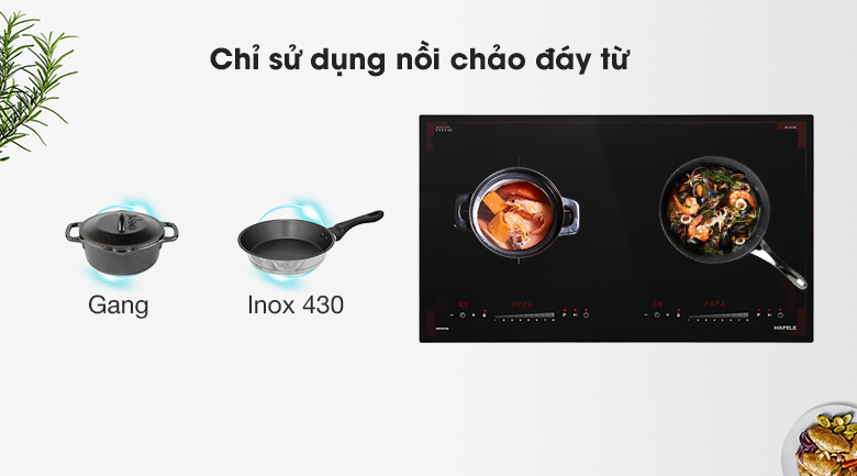 Bếp từ đôi lắp âm Hafele HC-I2732A (536.61.726)