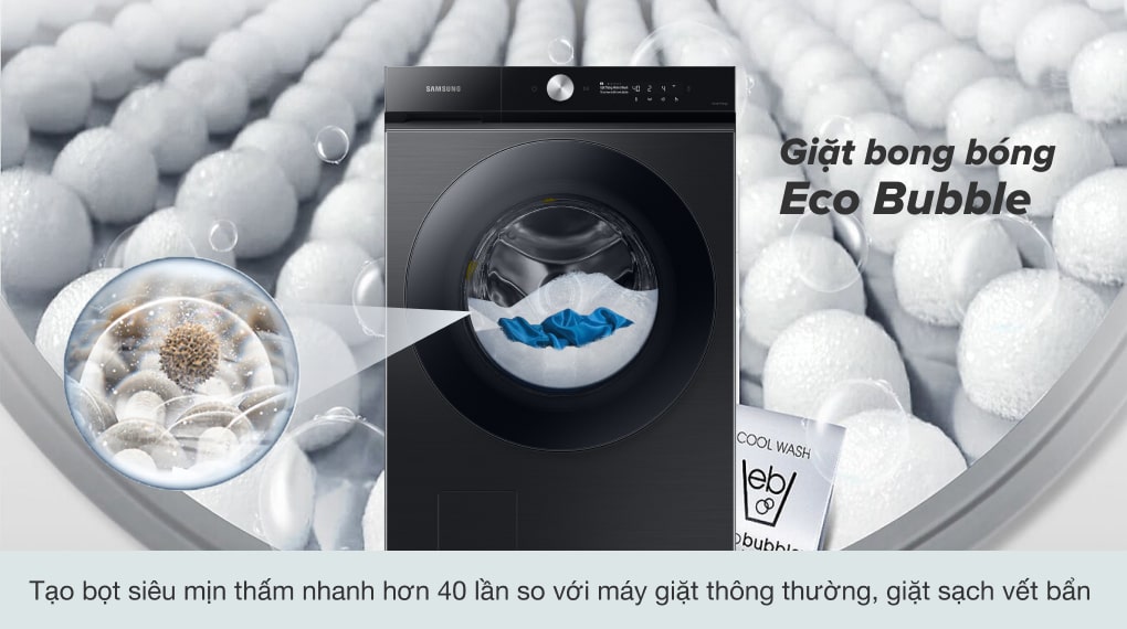 Máy giặt sấy Samsung Inverter 21 Kg WD21B6400KV/SV