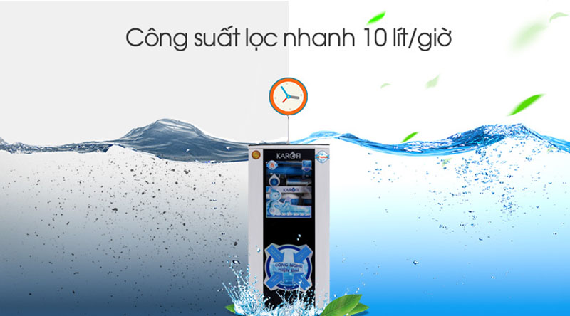 Máy lọc nước RO Karofi KSI80-A 8 lõi