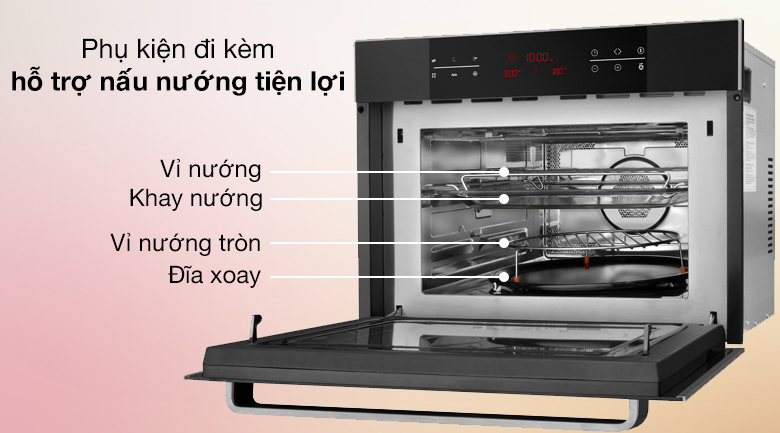 Lò vi sóng có nướng lắp âm Hafele HO-KT45B (535.02.731) 44 lít