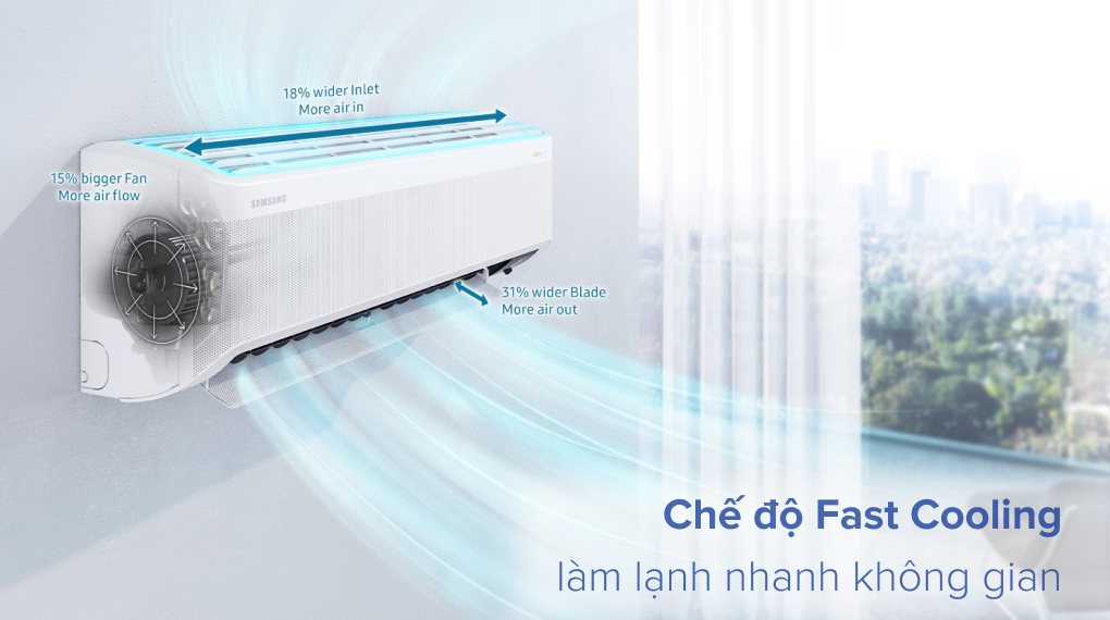 Máy lạnh Samsung Inverter 1.5 HP AR13CYECAWKNSV