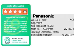 May Giat Panasonic Inverter Giat 10.5 Kg NA V105FC1LV