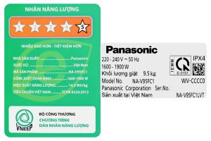 May Giat Panasonic Inverter Giat 9.5 Kg NA V95FC1LVT