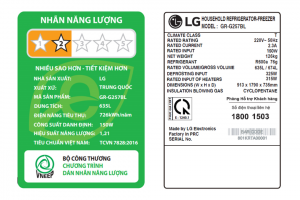Tu Lanh Lg Inverter 635 Lit Side By Side Instaview Gr G257bl