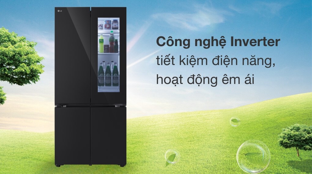 Tủ lạnh LG Inverter 617 lít Multi Door InstaView LFB61BLGAI - Công nghệ tiết kiệm điện Tủ lạnh LG Inverter 617 lít Multi Door InstaView LFB61BLGAI - Công nghệ tiết kiệm điện
