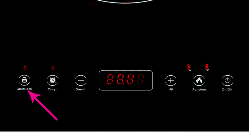 Khóa điều khiển - Bếp từ đôi Sunhouse SHB9101