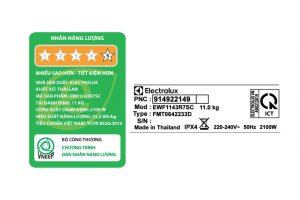 Máy giặt Electrolux Inverter 11 kg EWF1143R7SC