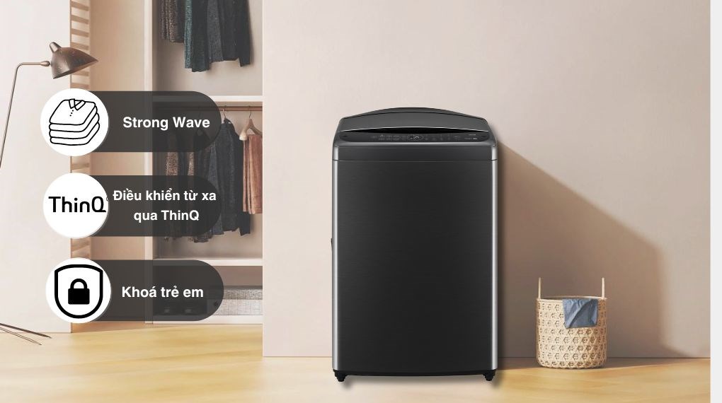 Máy giặt LG AI DD Inverter 17 kg TV2517SV7J - tiện ích