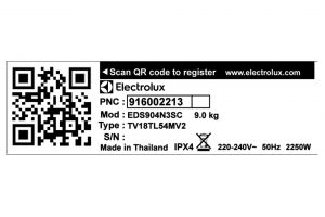 Máy sấy thông hơi Electrolux 9 kg EDS904N3SC