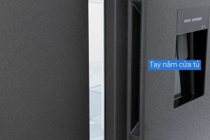 Tủ lạnh Aqua Inverter 550 lít Side By Side AQR-S612XA(WCB)